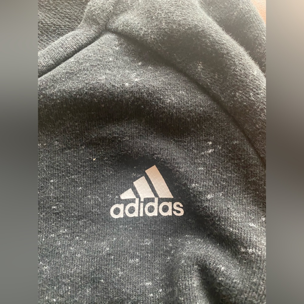 Adidas Black Sweatshirt with White Stripes size L NWT - Picture 5 of 8